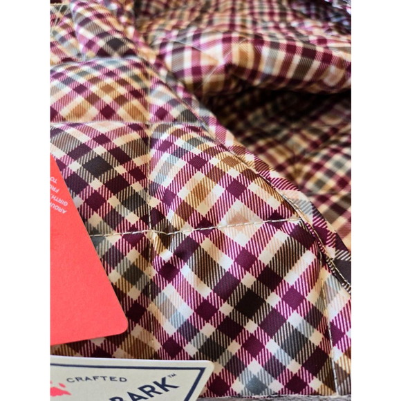 St. John's Bark Dog Quilted Jacket - Red/Brown - Size L - Picture 3 of 8